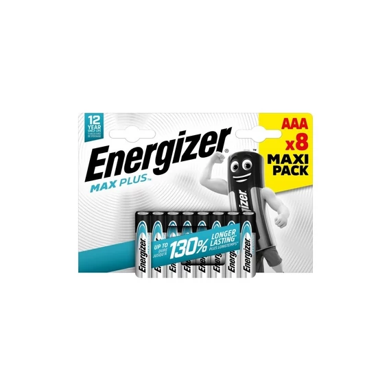 Elem AAA mikro LR03 Max Plus 8 db/csomag, Energizer Elem AAA mikro LR03 Max Plus 8 db/csomag, Energizer