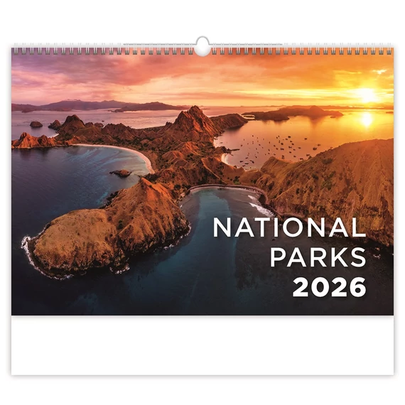 Falinaptár képes 450 × 315 mm, fehér lapokkal National Parks Dayliner 2026. Falinaptár képes 450 × 315 mm, fehér lapokkal National Parks Dayliner 2026.