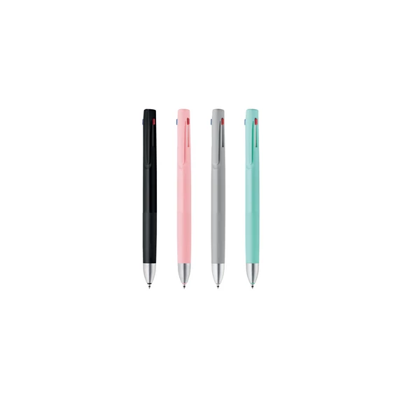 Golyóstoll 0,7 mm, háromszínű, Zebra  bLen 3C, világoskék test írásszín kék