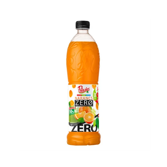 Gyümölcsszörp 1l, narancs Zero Pölöskei