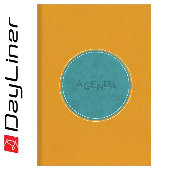 Határidőnapló Central A5 napi, fehér lapokkal sárga - türkiz Dayliner 2026. Határidőnapló Central A5 napi, fehér lapokkal sárga - türkiz Dayliner 2026.