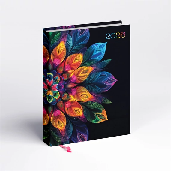 Határidőnapló Librobella hölgyeknek B/6, napi mandala Realsystem 2026.