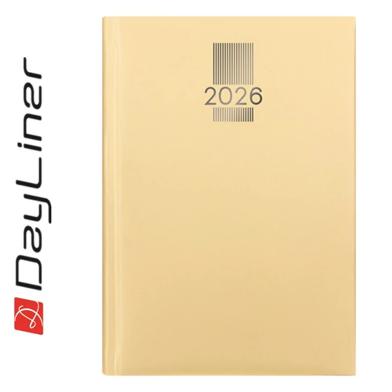 Határidőnapló MyPastel A5 heti, krémszínű lapokkal sárga Dayliner 2026. Határidőnapló MyPastel A5 heti, krémszínű lapokkal sárga Dayliner 2026.