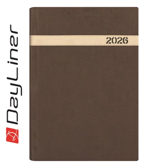 Határidőnapló The Boss B5 heti, fehér lapokkal barna Dayliner 2026. Határidőnapló The Boss B5 heti, fehér lapokkal barna Dayliner 2026.
