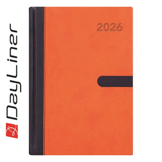 Határidőnapló Winner A5 heti, fehér lapokkal narancs Dayliner 2026. Határidőnapló Winner A5 heti, fehér lapokkal narancs Dayliner 2026.