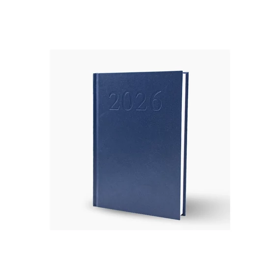 Határidőnapló agenda Standard A/5, napi, fehér lapokkal (kék) 2026. Bluering®