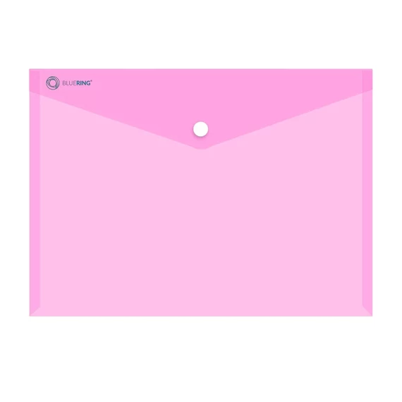 Irattartó tasak A4, PP patentos Bluering® transzparens pink Irattartó tasak A4, PP patentos Bluering® transzparens pink