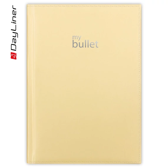 Keménytáblás notesz pontozott vonalozással MyPastel A5 Bullet, fehér lapokkal Sárga Dayliner 2026. Keménytáblás notesz pontozott vonalozással MyPastel A5 Bullet, fehér lapokkal Sárga Dayliner 2026.