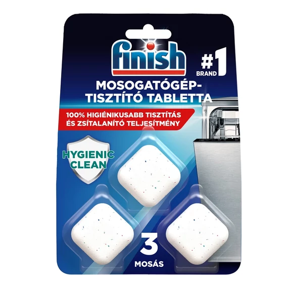 Mosogatógép tisztító tabletta 3 db/csomag Finish Mosogatógép tisztító tabletta 3 db/csomag Finish