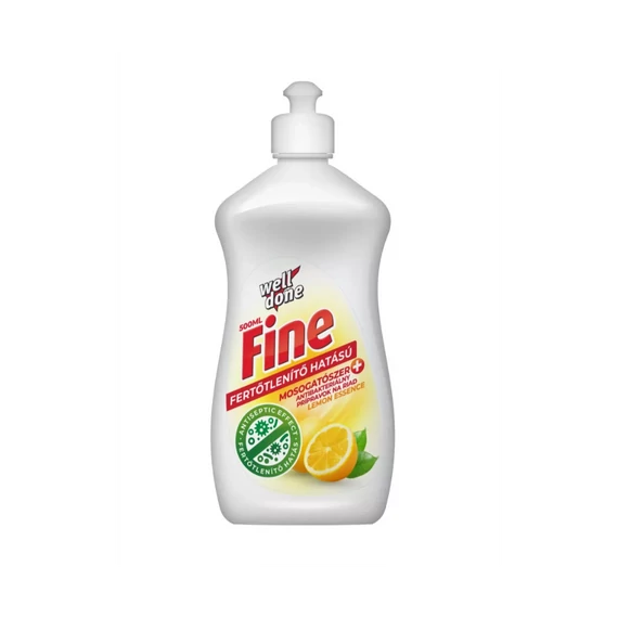 Mosogatószer 500 ml fertőtlenítő hatással Well Done Lemon essence