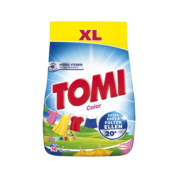 Mosópor 2,75 kg (50 mosás) színes ruhákhoz Tomi Color