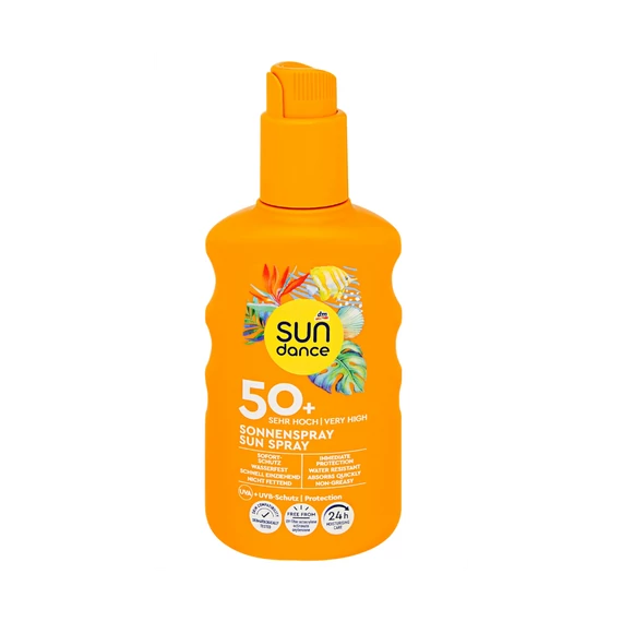 Naptej Napozó spray nagyon magas fényvédelemmel szórófejes 200 ml FF50+ Sundance