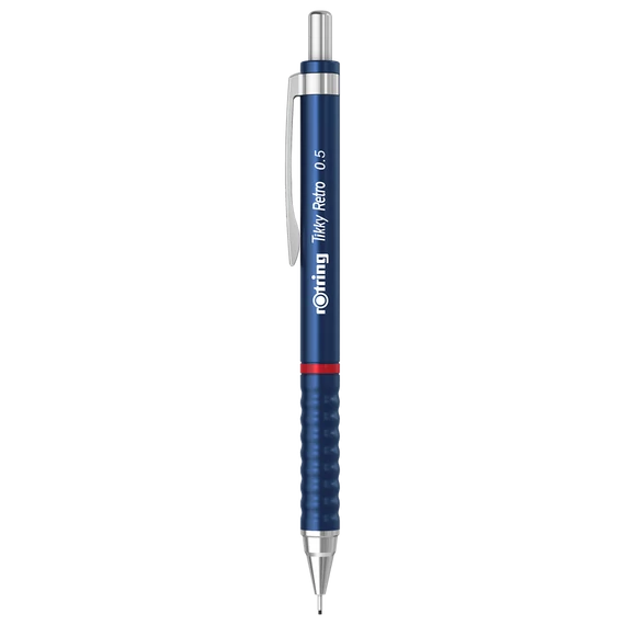 Nyomósirón 0,5mm, kék test, Rotring Tikky Retro