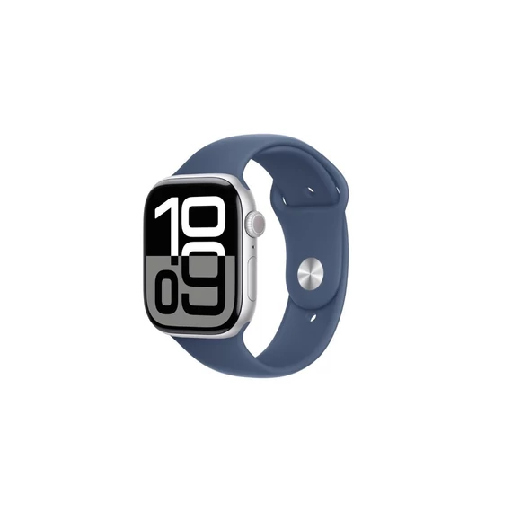 Okosóra APPLE Watch S10 Cellular 46mm Silver Alu Case with Denim Sport Band - S/M Okosóra APPLE Watch S10 Cellular 46mm Silver Alu Case with Denim Sport Band - S/M