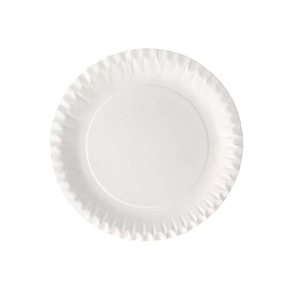 Papírtálca kerek D 28 cm 100 db/csomag, fehér
