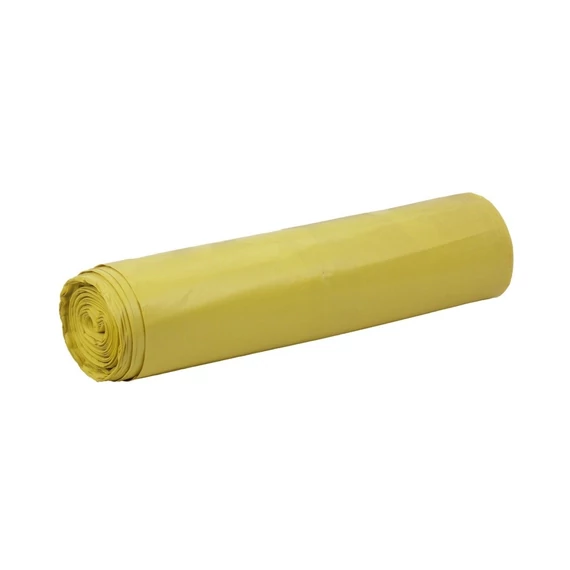 Szemeteszsák 135 liter 70 x 110 cm 25 mikron 10 db/tekercs sárga