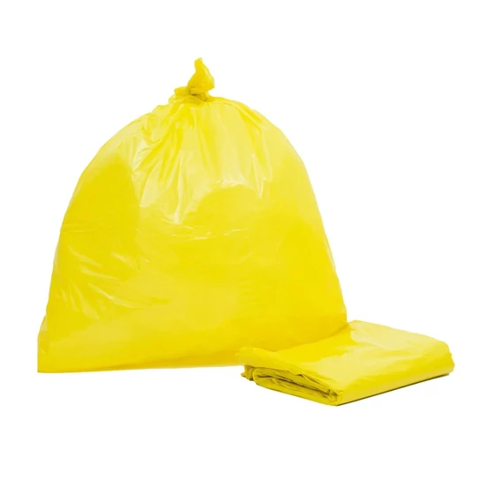 Szemeteszsák 240 liter 100 x 125 cm 80 mikron sárga