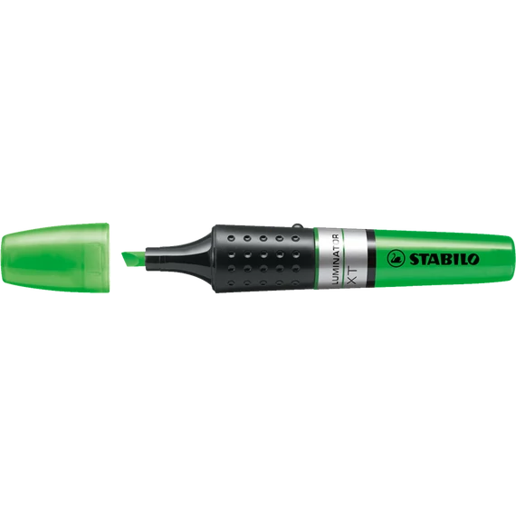 Szövegkiemelő 2-5mm, hengeres test Stabilo Luminator zöld