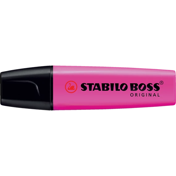 Szövegkiemelő 2-5mm, vágott hegyű, STABILO Boss original pink