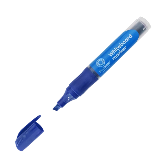 Táblamarker 2,2-5,2mm, vágott hegyű, cserélhető betétes, Bluering kék