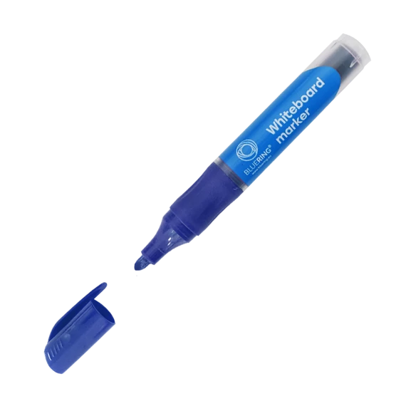 Táblamarker 3mm, kerek, cserélhető betétes, Bluering kék