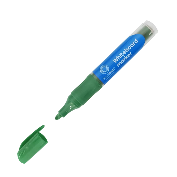 Táblamarker 3mm, kerek, cserélhető betétes, Bluering zöld