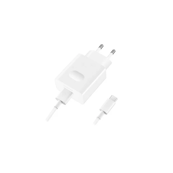 Töltő hálózati HUAWEI USB aljzat (22.5W, gyorstöltő + Type-C kábel) fehér Töltő hálózati HUAWEI USB aljzat (22.5W, gyorstöltő + Type-C kábel) fehér