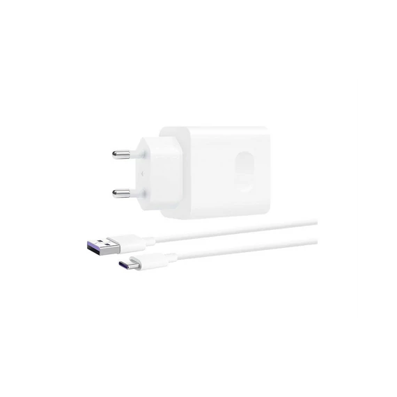 Töltő hálózati HUAWEI USB aljzat (40W, PD gyorstöltő + Type-C kábel) fehér Töltő hálózati HUAWEI USB aljzat (40W, PD gyorstöltő + Type-C kábel) fehér