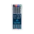 Kép 1/2 - Alkoholos marker OHP 0,4mm tűhegyű Schneider Maxx 220 S 4 klf. szín