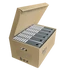 Kép 2/4 - Archiváló konténer karton doboz fedeles 54x36x25cm, felfelé nyíló tetővel Fornax