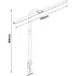 Kép 3/3 - Asztali LED lámpa, duplafejű, 18W, AVIDE, fekete