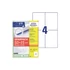 Kép 1/3 - Etikett címke, 105x148mm, univerzális, 65 lap, 4 címke/lap Avery, fehér