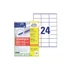 Kép 1/3 - Etikett címke, 70x36mm, univerzális, 65 lap, 24 címke/lap Avery, fehér