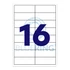 Kép 1/4 - Etikett címke, 99,1x33,9mm, 100 lap, 16 címke/lap Bluering®