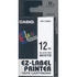 Kép 1/2 - Feliratozógép szalag XR-12WE1 12mmx8m Casio fekete/fehér