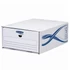 Kép 2/2 - Fiókos irattároló, fiók, karton, 135 x 279 x 362 mm, Fellowes® Bankers Box Basic, 5 db/csomag, kék-fehér