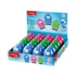 Kép 1/3 - Hegyező 1 lyukú radírral és porkefével 24 db/display Keyroad Rocky Docky vegyes színek