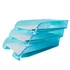Kép 2/4 - Irattálca műanyag 550 extra széles 345x270x67mm, Bluering®, áttetsző kék