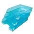 Kép 3/4 - Irattálca műanyag 550 extra széles 345x270x67mm, Bluering®, áttetsző kék