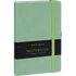 Kép 1/4 - Keménytáblás notesz pontozott vonalozással krémszínű lapokkal leszorító gumiszalaggal Green 130x210mm, Presco