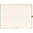 Kép 3/4 - Keménytáblás notesz pontozott vonalozással krémszínű lapokkal leszorító gumiszalaggal Green 130x210mm, Presco