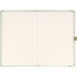 Kép 2/4 - Keménytáblás notesz pontozott vonalozással krémszínű lapokkal leszorító gumiszalaggal Green 130x210mm, Presco