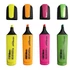 Kép 2/2 - Szövegkiemelő készlet vágott hegyű,lapos test 4 db/bliszter Keyroad Fluo neon színek