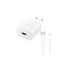 Kép 1/2 - Töltő hálózati HUAWEI CP404B USB aljzat (22.5W, PD gyorstöltő + Type-C kábel) fehér