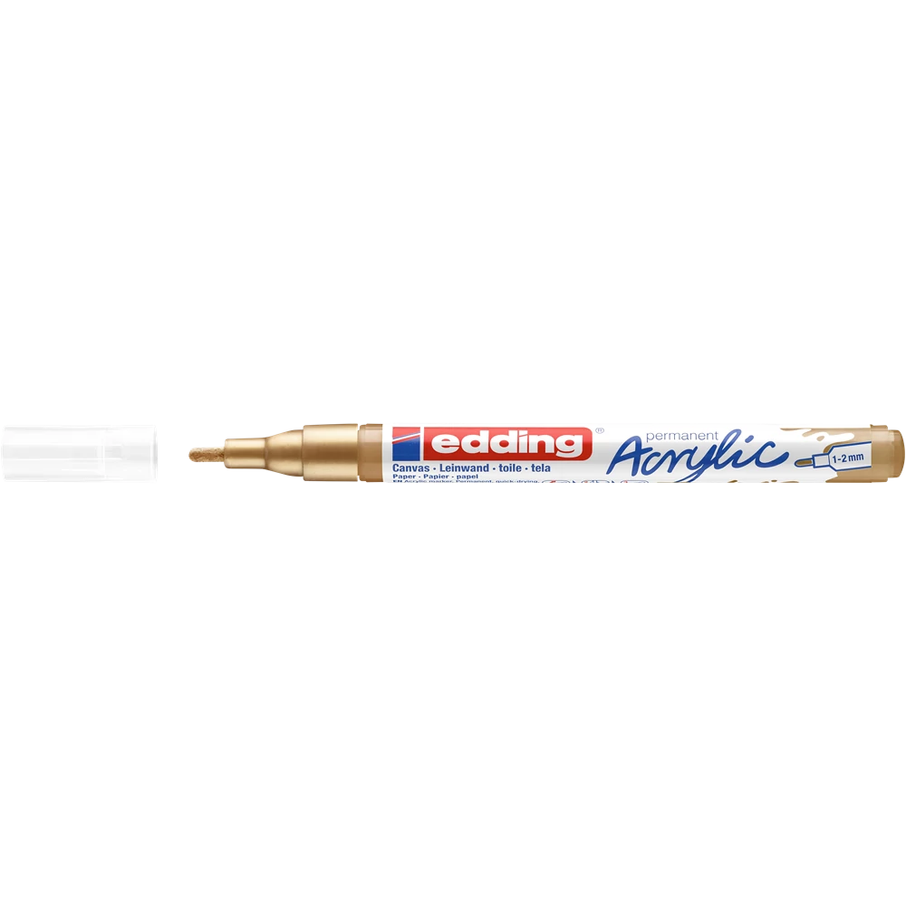 Akril marker 1-2mm, Edding 5300 arany
