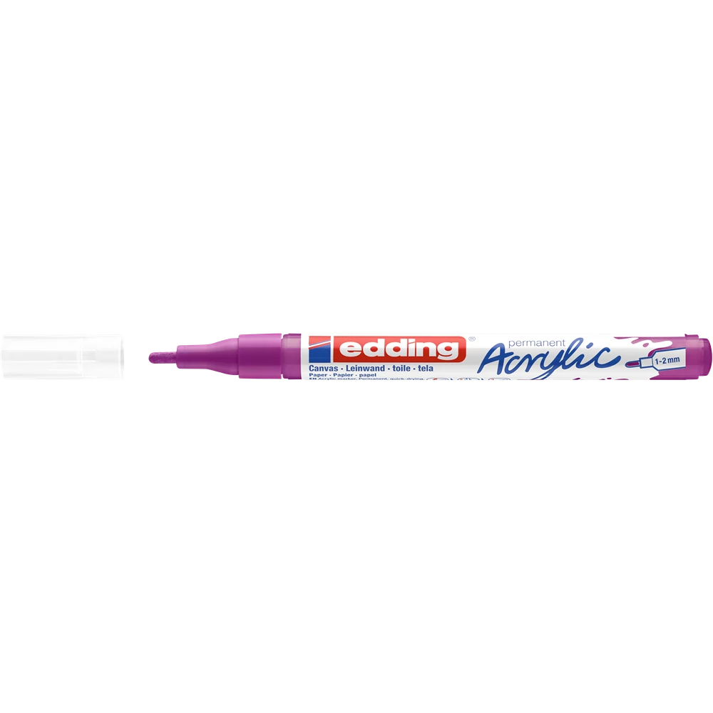 Akril marker 1-2mm, Edding 5300 lila