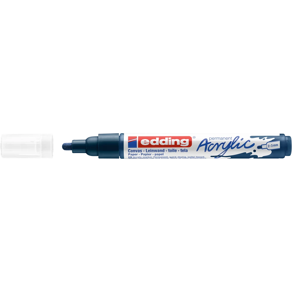 Akril marker 2-3mm, Edding 5100 éjkék