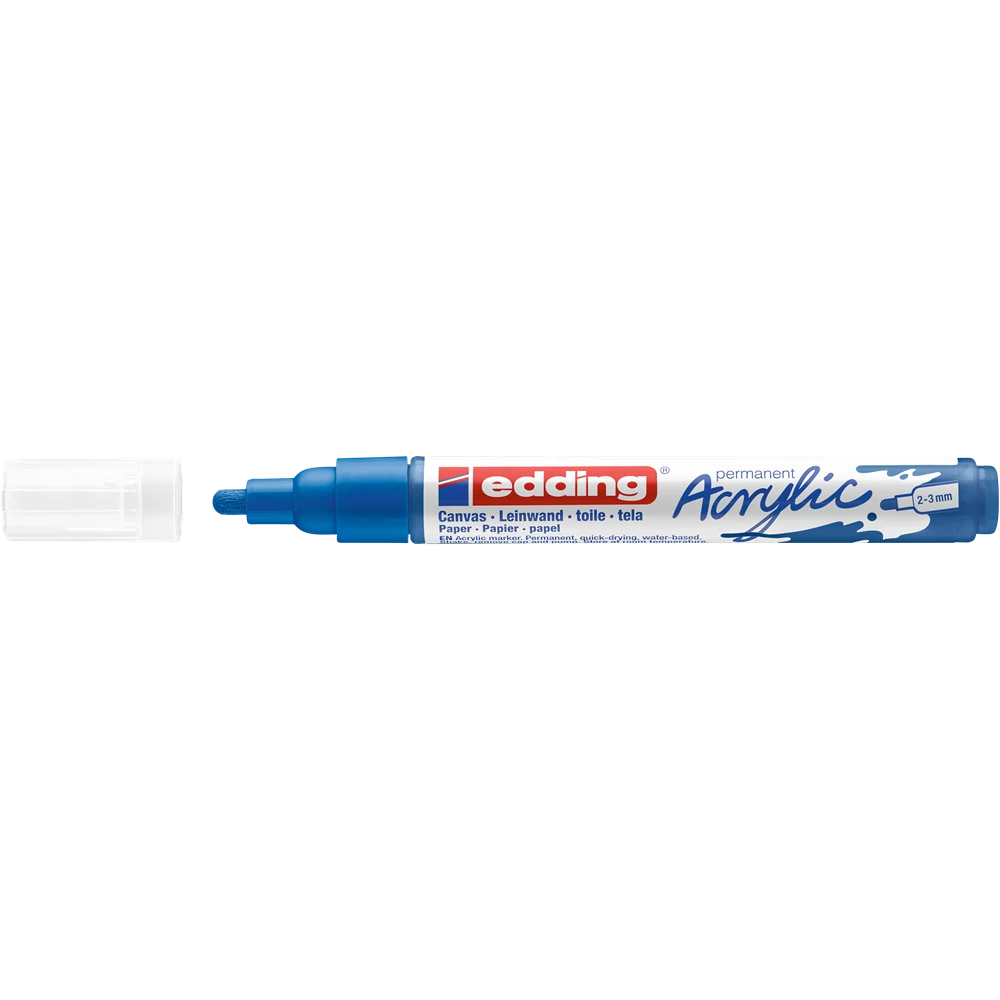 Akril marker 2-3mm, Edding 5100 kék