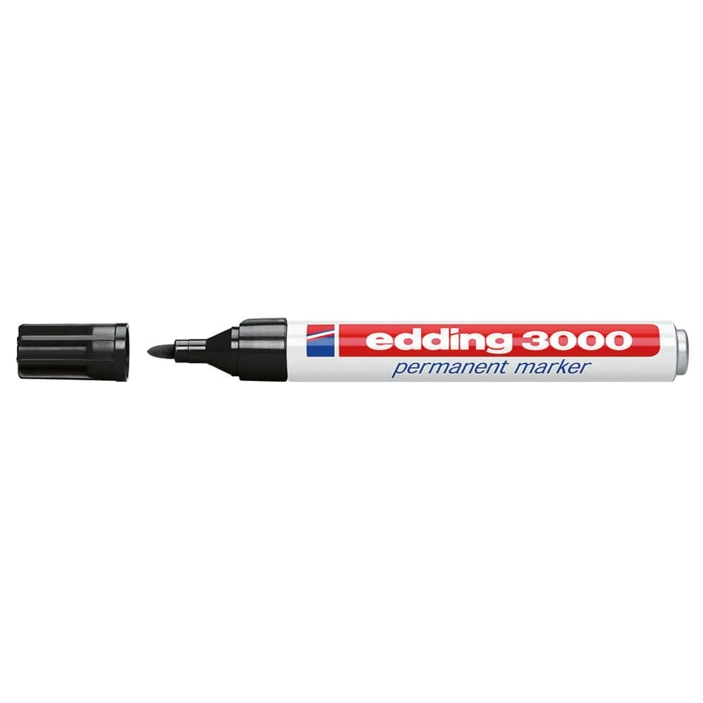 Alkoholos marker 1,5-3mm, kerek Edding 3000 fekete