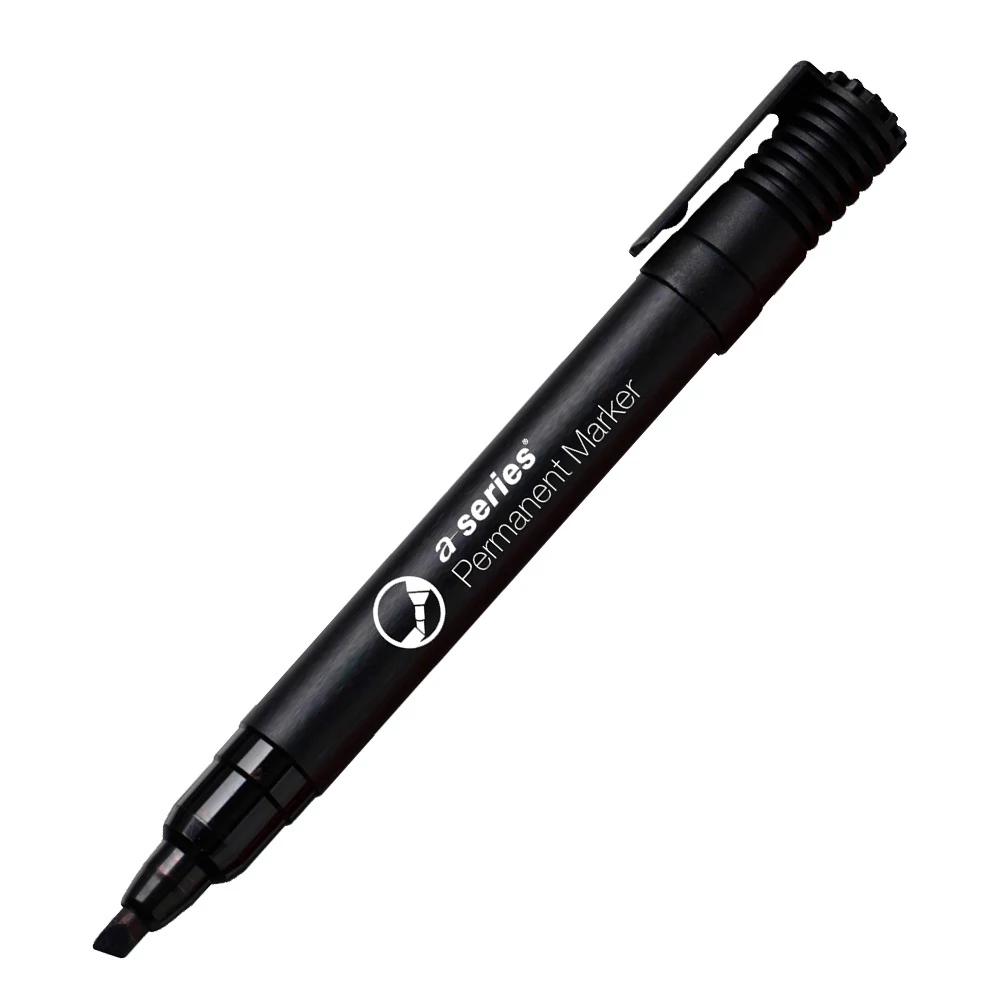Alkoholos marker 2-5mm, vágott végű A-series fekete